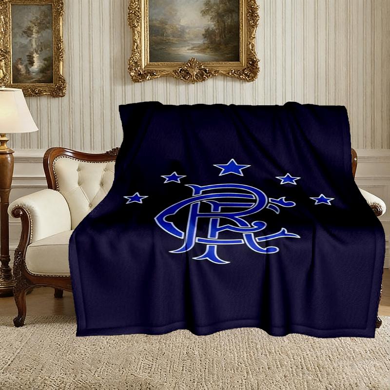 1 Stück Rangers FC Decke, Gemütliche Bedruckte Überwurfdecke, Ein Herzliches Geschenk für Ihre Familie und Freunde