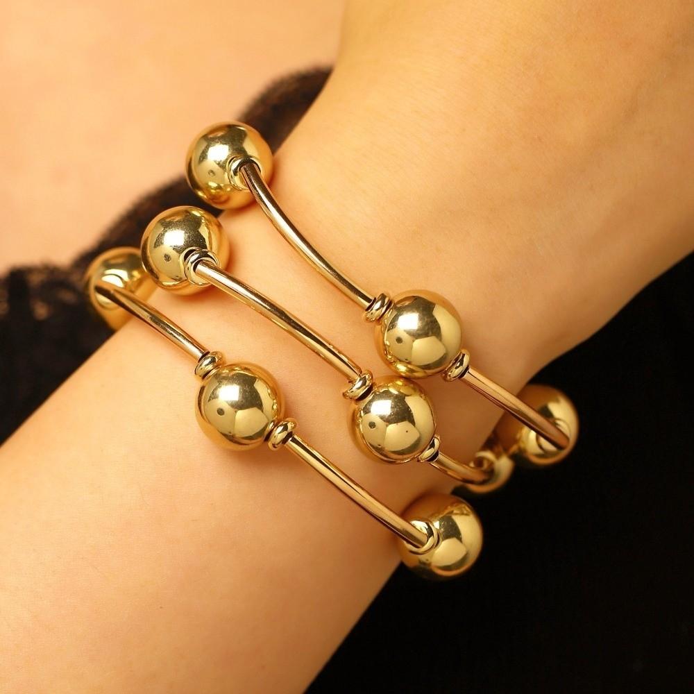 3Pcs/Set Elastic Beaded Bracelet Set Pearl Multiple Layers Bracelet Retro Stacked Bracelet Holiday