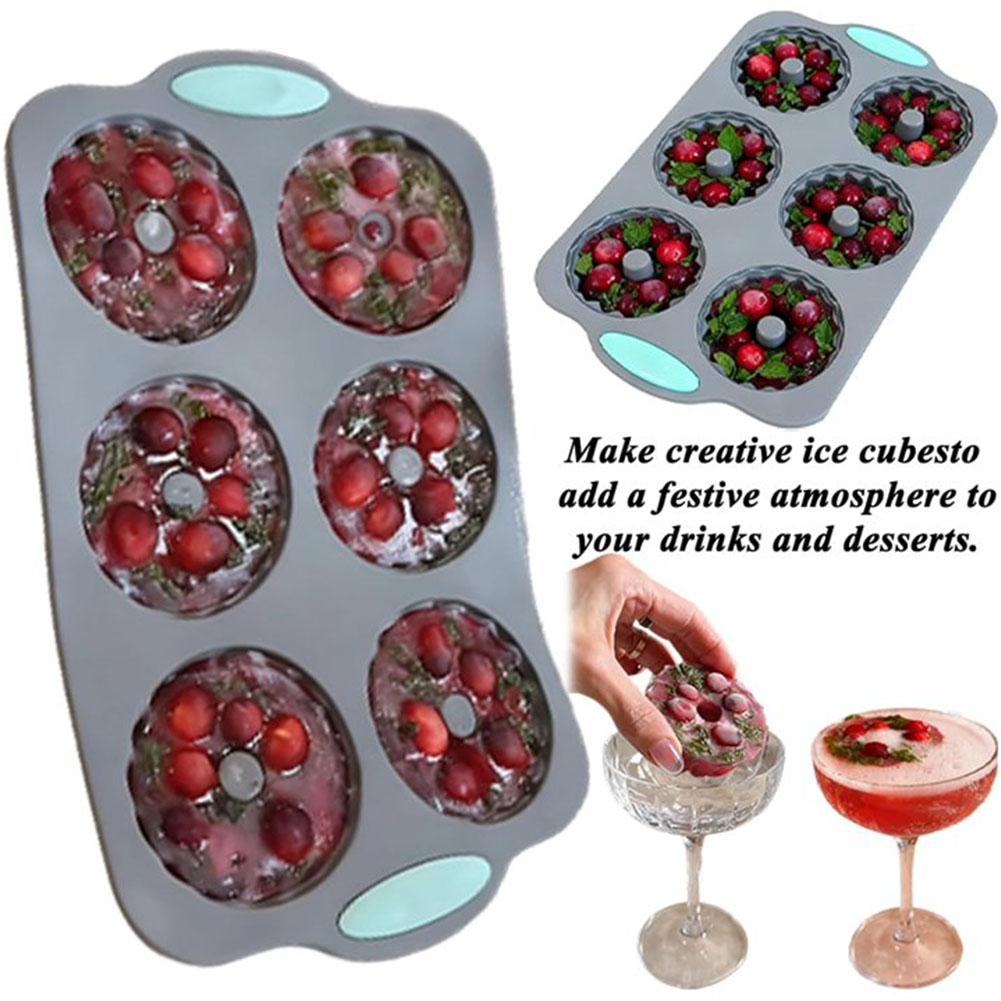 Silicone Donut Mold Baking Utensils Cake Chocolate Round Mold High Temperature Resistant Pudding Macaron Cake Mold Pastry Tools