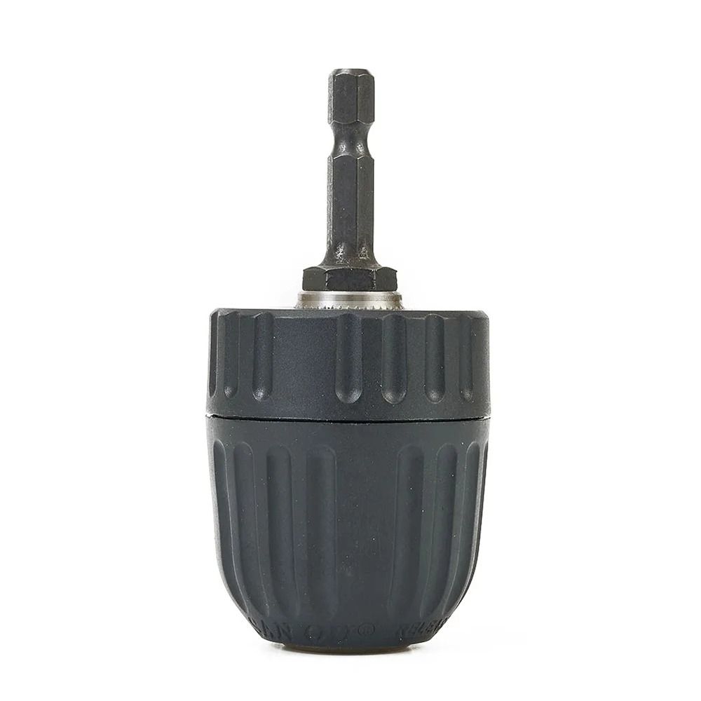 1Pcs 0.8-10mm Keyless Drill Chuck 1/4" Hex Shank 3/8" to 24UNF Thread Quick Change Adapter Quick Connection Steel