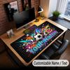 Soccer Theme Custom Mouse Pad Personalized With Name Text Customized Desk Mat For Office Home Decor
