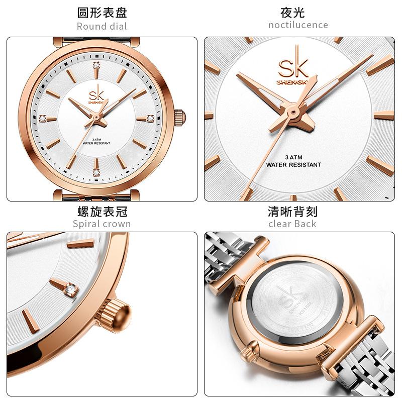 Ladies Watch Women'S Business Simple Rivet Diamond Women'S Watch Waterproof Watch Women'S 0180