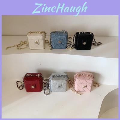 Stylish And Trendy Korean Mini Box Bag For Kids With Chain Design In Various Colors