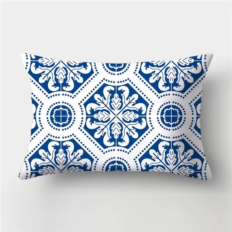 30*50 cm Zwierzęta Morskie Seria Niebieska Wzór Nadruk Dekoracja Sofa Salon Dom Poliester Prostokątna Poszewka na Poduszkę Poduszka
