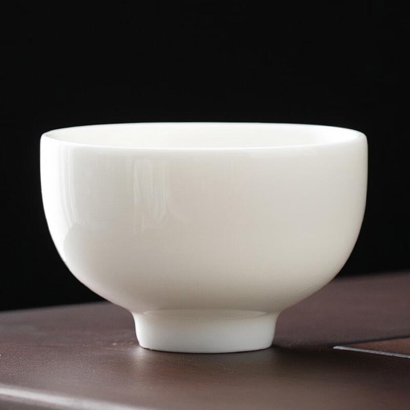 Mutton Fat Jade Porcelain Portable Tea Cup