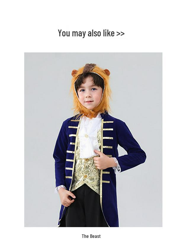 Kids' Werewolf Masquerade Costume for Halloween & Kindergarten Stage Play