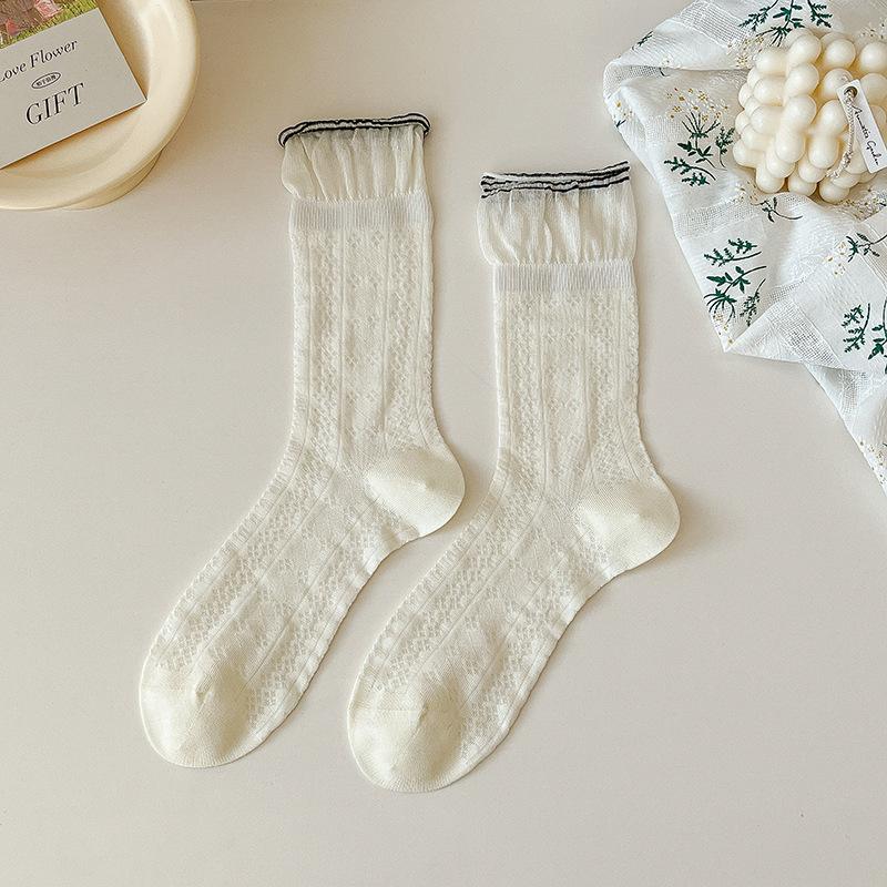 

Женские весенние спортивные дышащие белые длинные носки для послеродового периода свободного кроя 1 pair