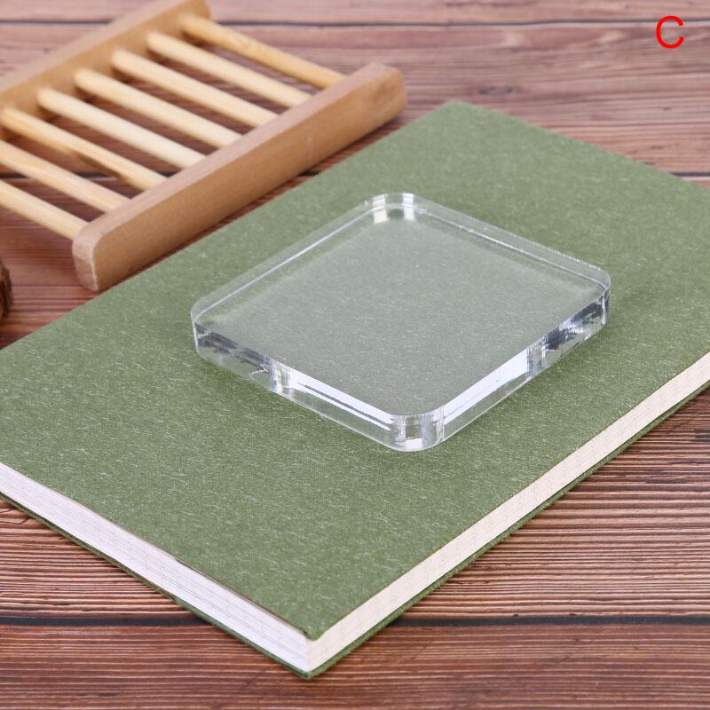Acrylic Clear Handle Seal Stamp Block Diy Scrapbooking Album Stamps Craft Making