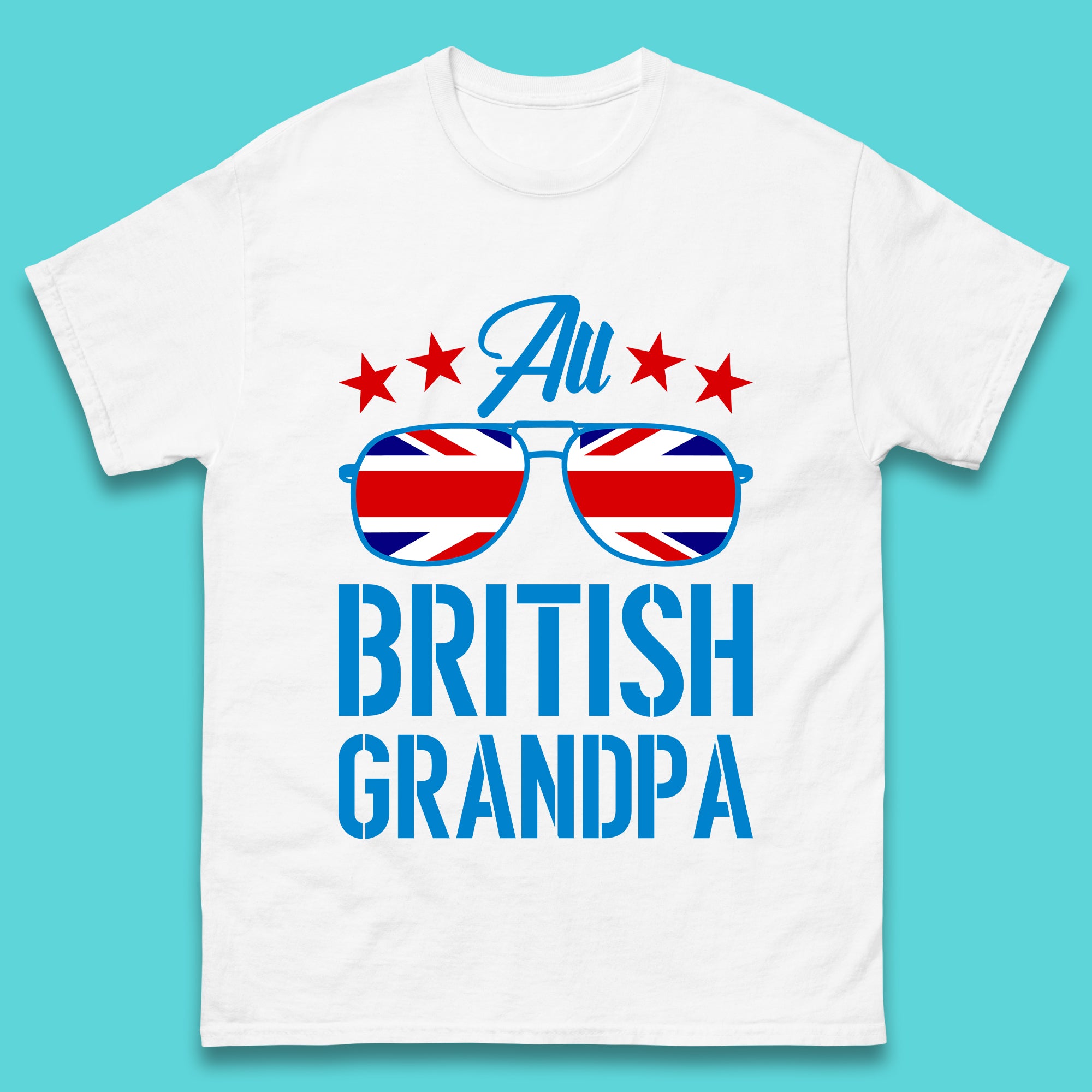 

British Grandpa Mens T-Shirt Womens Tops Tees M