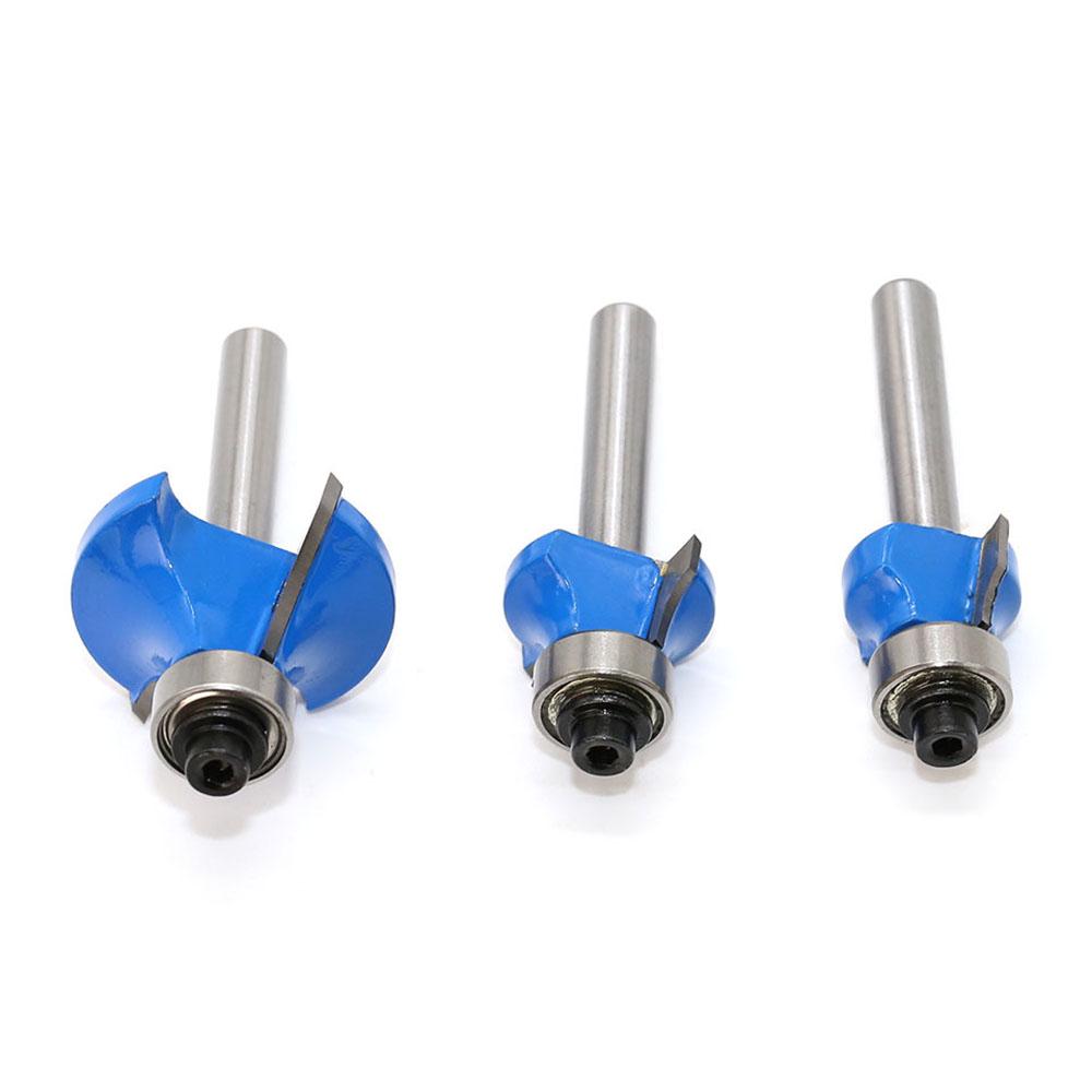 Buy 3pcs Edging Router Bits Round Over Beading Woodworking Sharp Blade ...