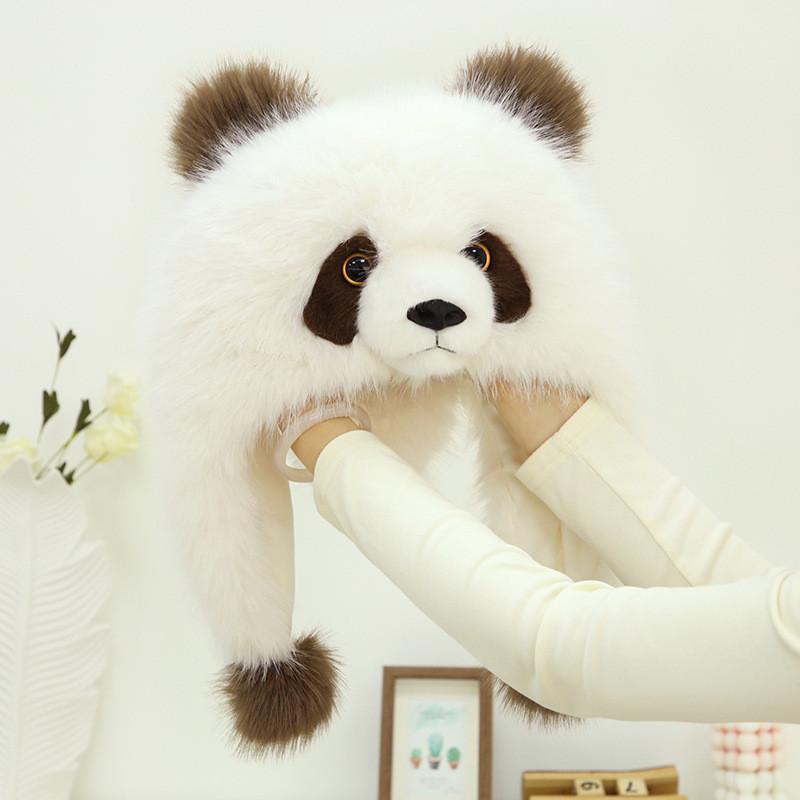 Warm Thick Cute Panda Ear Protection Hat For Adults And Children Outdoor