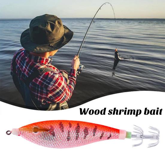 11CM/13G Luminous Fishing Lure Sharp Squid Hook Glow In The Dark Realistic Colorful