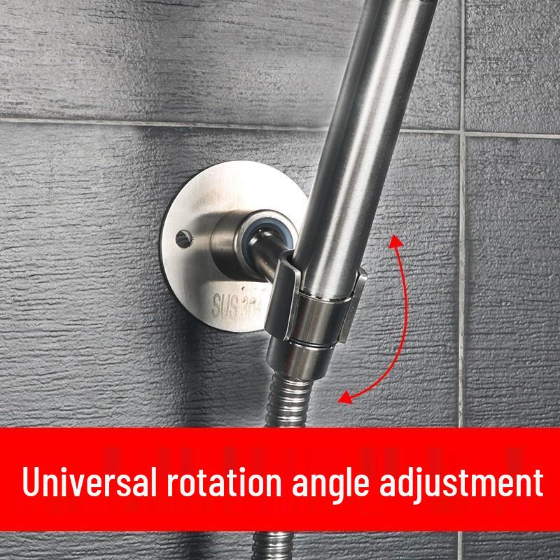 No-Drill 304 Stainless Steel Handheld Shower Head Wall Holder