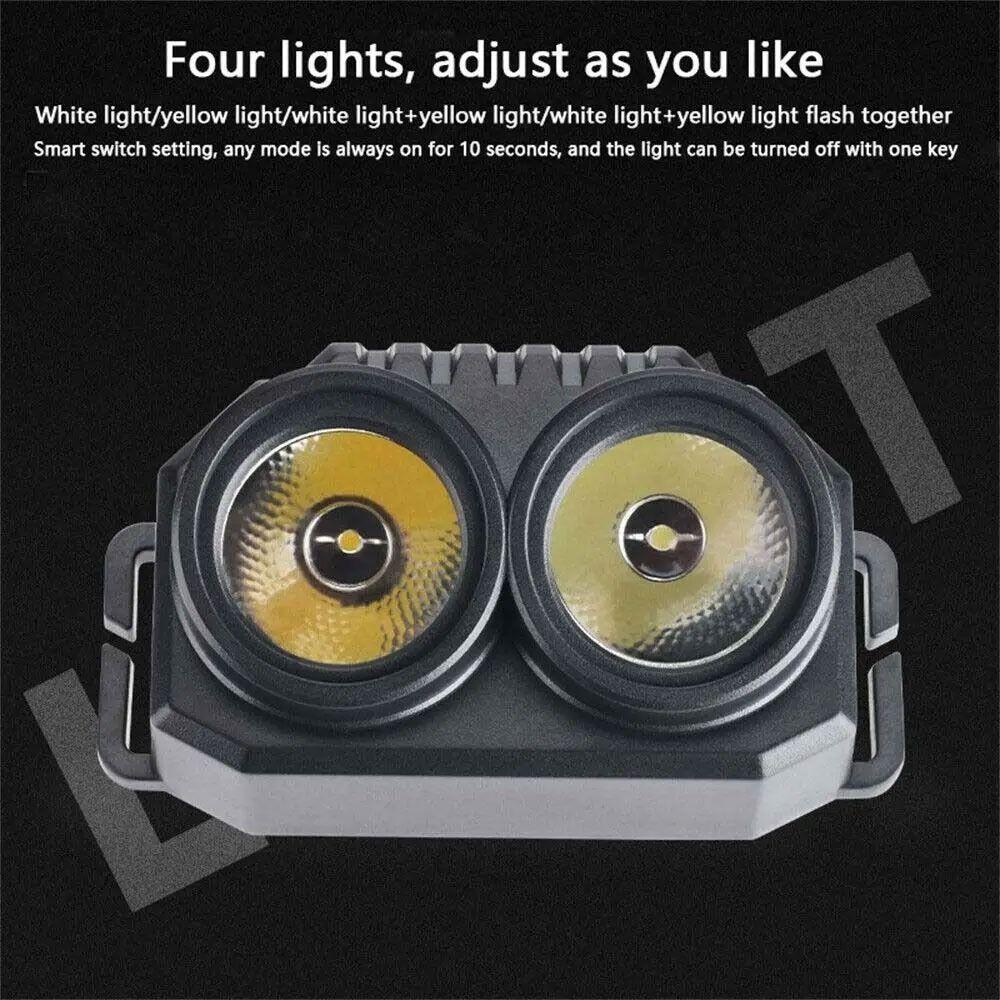 Head-mounted USB Rechargeable Head Light Waterproof Night Fishing Headlight  Night Riding