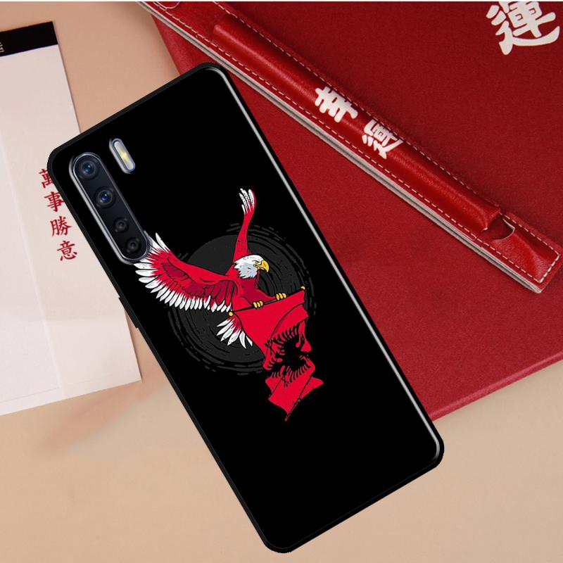 Albanien Flagge Adler Hülle Für Oppo A80 A58 A5 Pro A15 A16 A17 A57 A77 A94 A74 A54 A76 A96 A40 A60 A18 A38 A78 A98