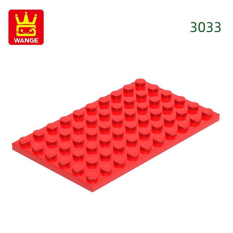 12Pcs/Lot 3033 6x10 Basic Plate Builidng Bricks Moc Parts Works With featuring Blocks DO IT YOURSELF Children's Assembly Playthings Gift Idea Box
