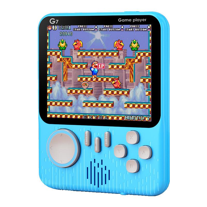 G7 Macaron Handheld-Spielkonsole 3,5-Zoll Großbildschirm High Definition Spiel, Double Soul Fight, Ultradünn Tragbar Mini