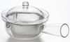 Akebono Sangyo Stainless Steel Mesh Made in Horizontal Transparent Design for Easy Tea Easy to Stainless Steel Clear Teapot 260ml Teapot, Kyusu-style,