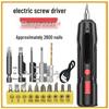 Rechargeable Mini Electric Screwdriver and Drill Tool Set for Household Use