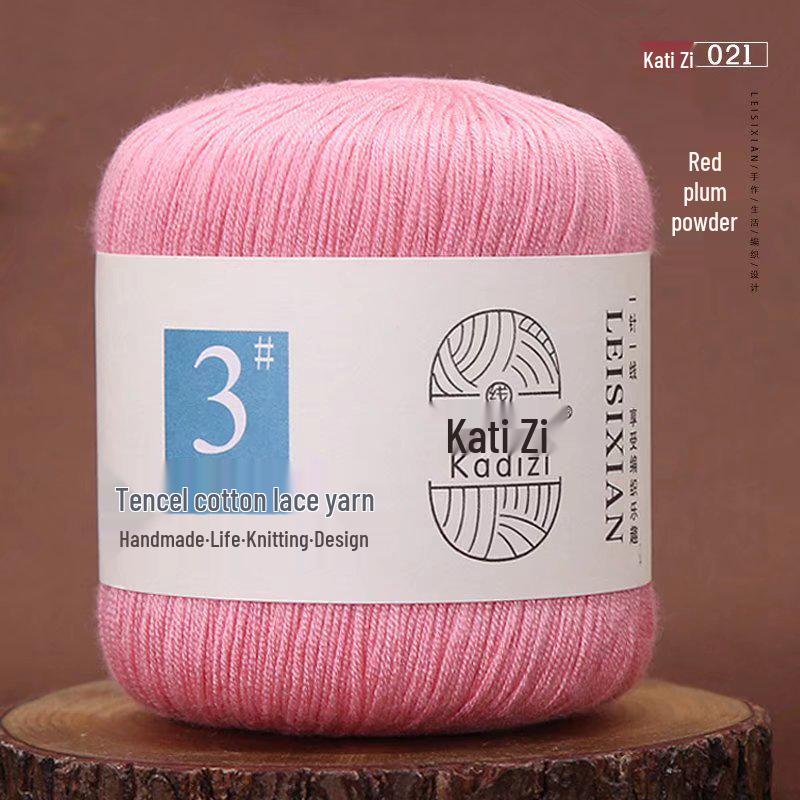 Mercerized Cotton Lace Yarn No. 3: DIY Hand-Knitted Crochet for Children - Spring/Summer Sweater & Coat - Free Shipping