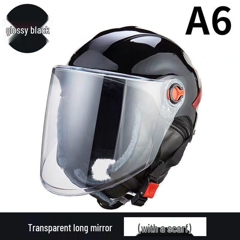 Capacete Elétrico para Veículos de Inverno - Unissex, à Prova de Frio, Quente, Bonito, Design de Segurança com Protetor de Pescoço de Algodão