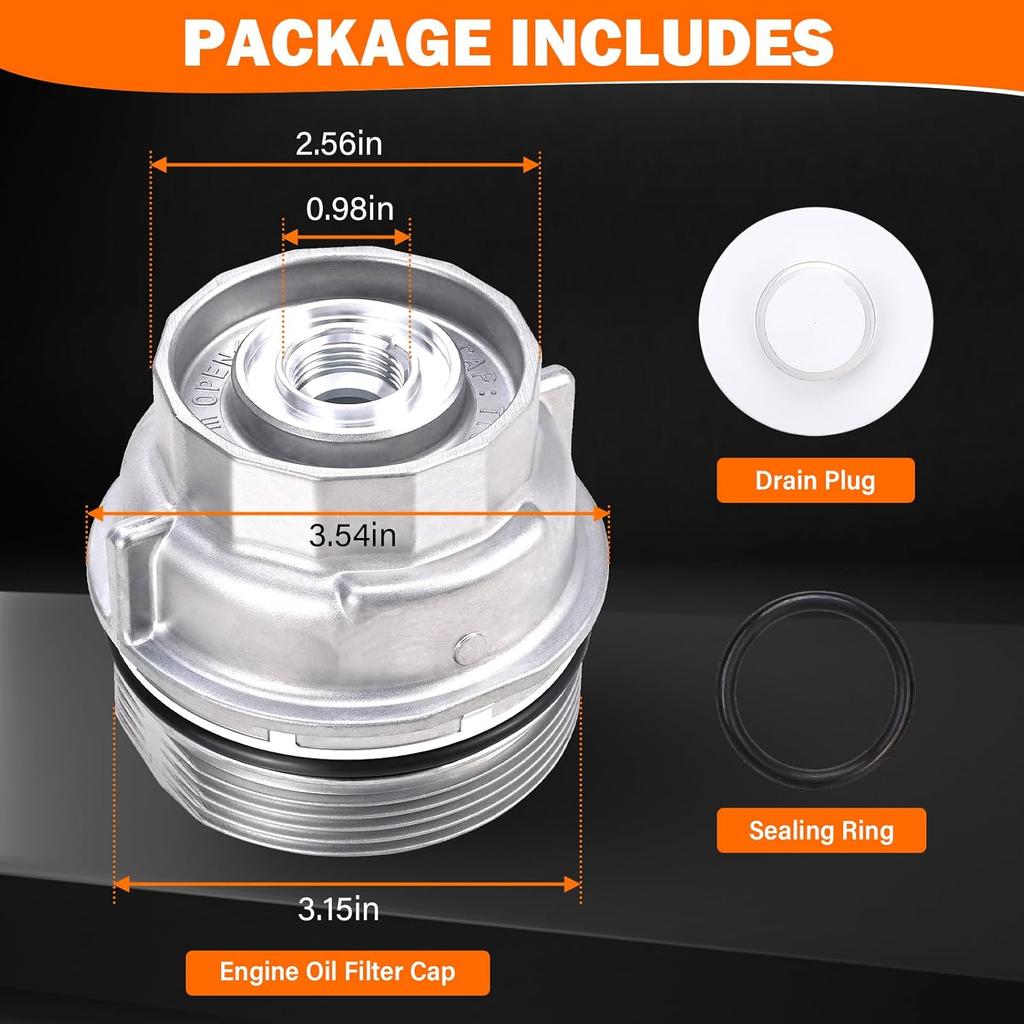15620-31060 Oil Filter Housing Cap Assembly For Toyota Tundra Rav4 4Runner Camry Highlander Tacoma Avalon Sienna Venza Lexus RX350 Oil Filter Housing