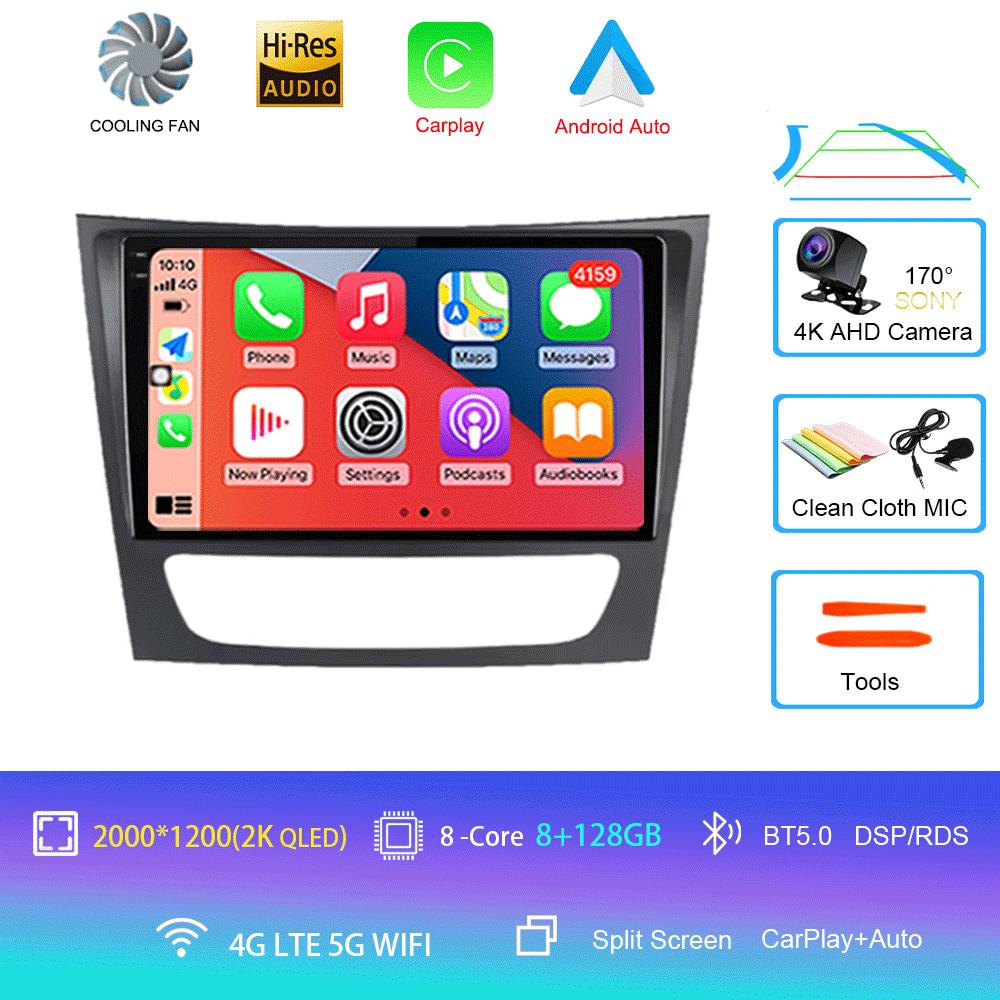 Car Radio Android 14 For Mercedes Benz E Class S211 W211 2002 - 2009 CLS Class C219 2004 - 2010 Carplay GPS Head Unit 2Din Video