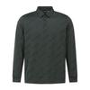 SUPERIOR Men'S Jacquard Long Sleeve T-Shirt Light Turquoise (Im0Eks10523)