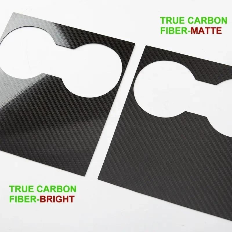 Center Console Cover For Tesla Model 3 Y Real Carbon Fiber Central Control Armrest Panel Trim Car Interior Accessories 2025-2025