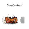Halloween Wooden Hanging Sign BOO Decorative Wall Plaque for Holiday Party Indoor Outdoor Seasonal Celebration Decoration