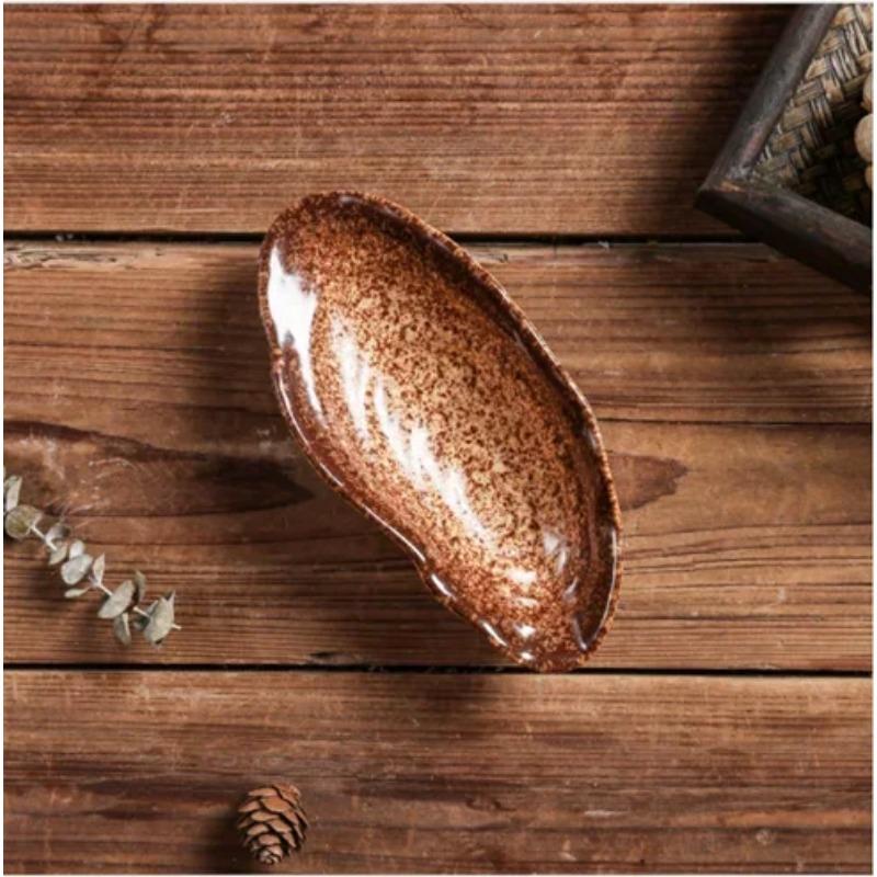 

Изысканный ресторан японской кухни Керамическая посуда Тарелка для суши сашими Тарелка для холодных блюд Маленькая тарелка Тарелка для устриц и каракатиц