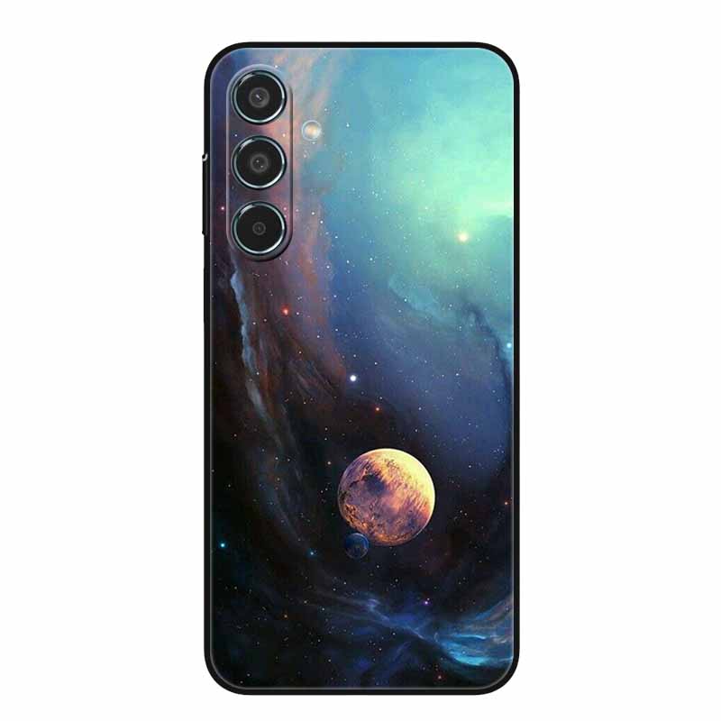 For Samsung Galaxy A55 5G Case Black TPU Silicone Soft Covers for SamsungA55 A 55 A15 A25 A35 5G Phone Shell A 15 4G Bumper Capa