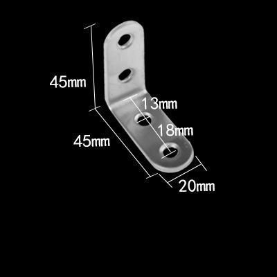 Angle Stainless Steel Corner Brackets Glass Fasteners Protector Nine Size Corner Stand Supporting Furniture Hardware