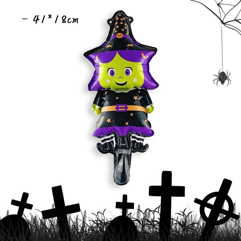 1pcs Halloween Bat Pumpkin Decoration Balloon Photo Prop For New Year Birthday Party Horror Scene Decor Spooky Festive Gift