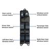 Black Window Control Button Assembly for Driver Door Replacement Work, Left Door Position and Part Number Reference 8482033230 8482012491 for