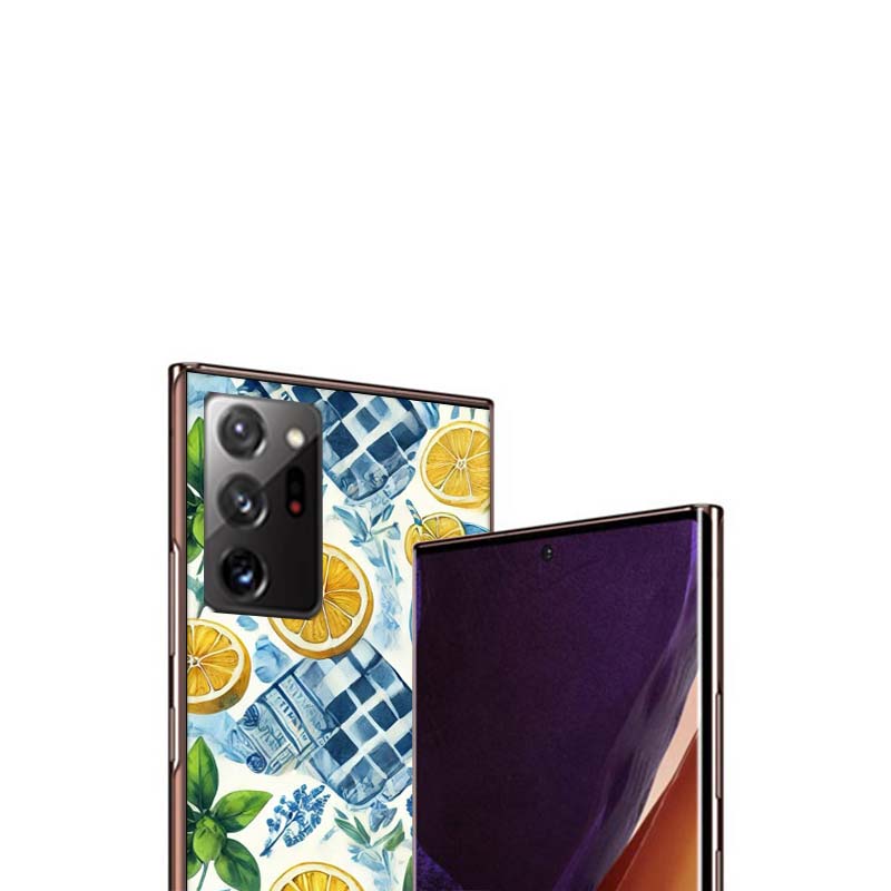 Mediterranean Lemon Phone Case for Samsung A55 A35 A25 A15 A07 A05S A16 A17 A26 A36 A37 A56 A57 Galaxy Note 20 10 A50S A71 A51 A
