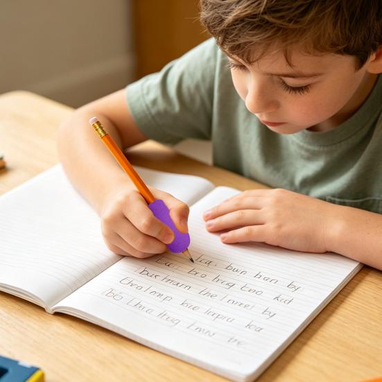 Finger Positioning Aid 6Pcs Pencil And Pen Grips for Kids Handwriting, Reusable Adults, Comfortable Soft EVA Foam Cushioned Holders Handwriting
