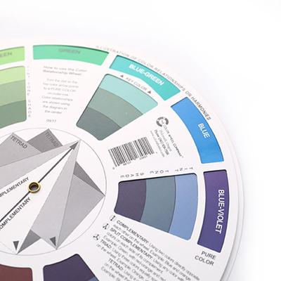 Ronda profesional de la dirección del gráfico de la tinta de la rueda de mezcla del color del diseño de tarjeta de papel