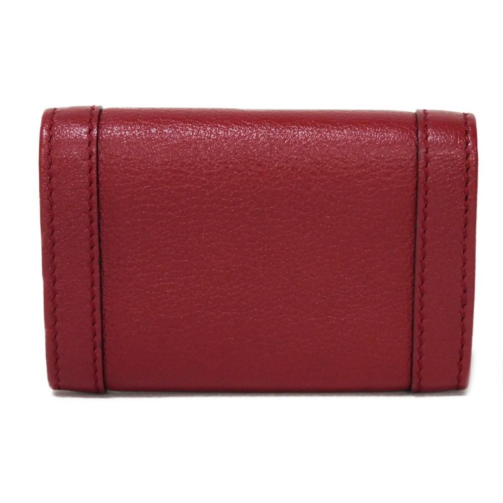 Used Diana Bamboo 6-Key Chain (9539) 658636 17Q0T 6638 7949 Double G Red GG Marmont Rosso Ancora Unisex from Japan