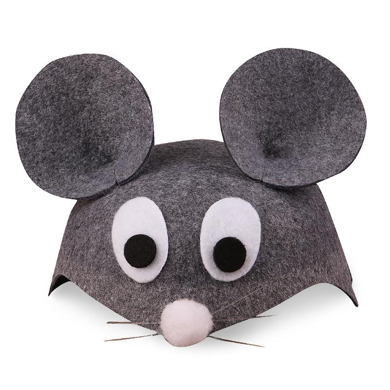 Cartoon Animal Hats Pink Pig Cap Yellow Bee Polka-dot Dog And Rabbit Animal-themed Hats Birthday Party Cosplay Gift And Headwear