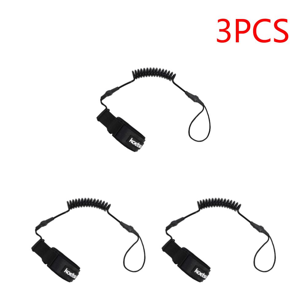 Coiled Bodyboarding Leash TPU Material Strong Cord Stand UP Paddle Board Leg Rope Stretchable for Fishing Tools Rods Strap