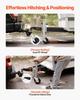 Trailer Jack with Wheel, 907 Kg Load Capacity, Heavy Duty Swivel Boat Trailer Jack with PP Dual Wheel & Ergonomic Handle, 381-685 Mm Lift Range, Fit