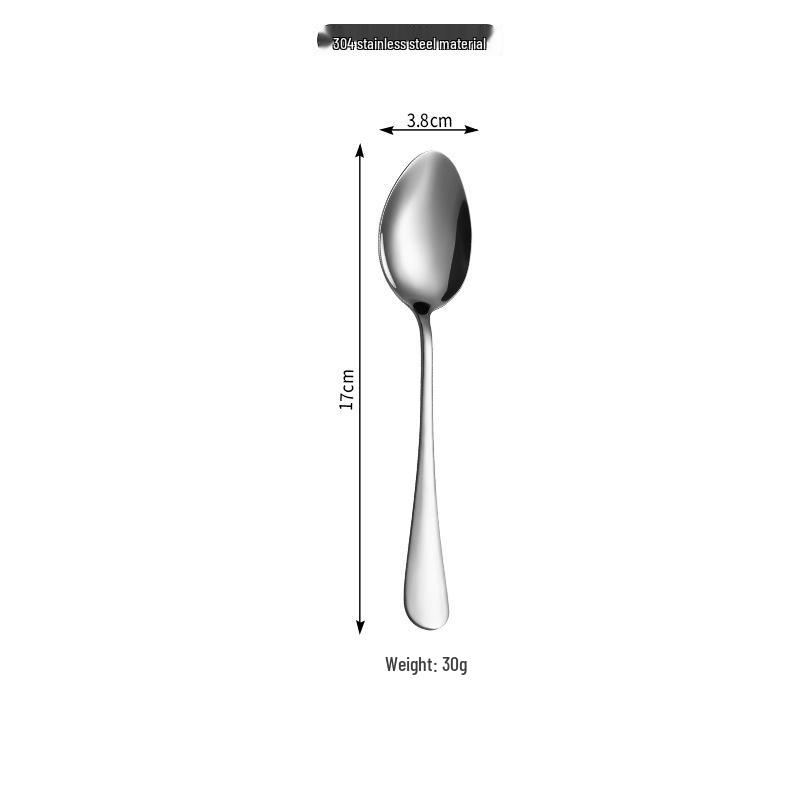 Korean Long Handle Stainless Steel Dinner Spoon