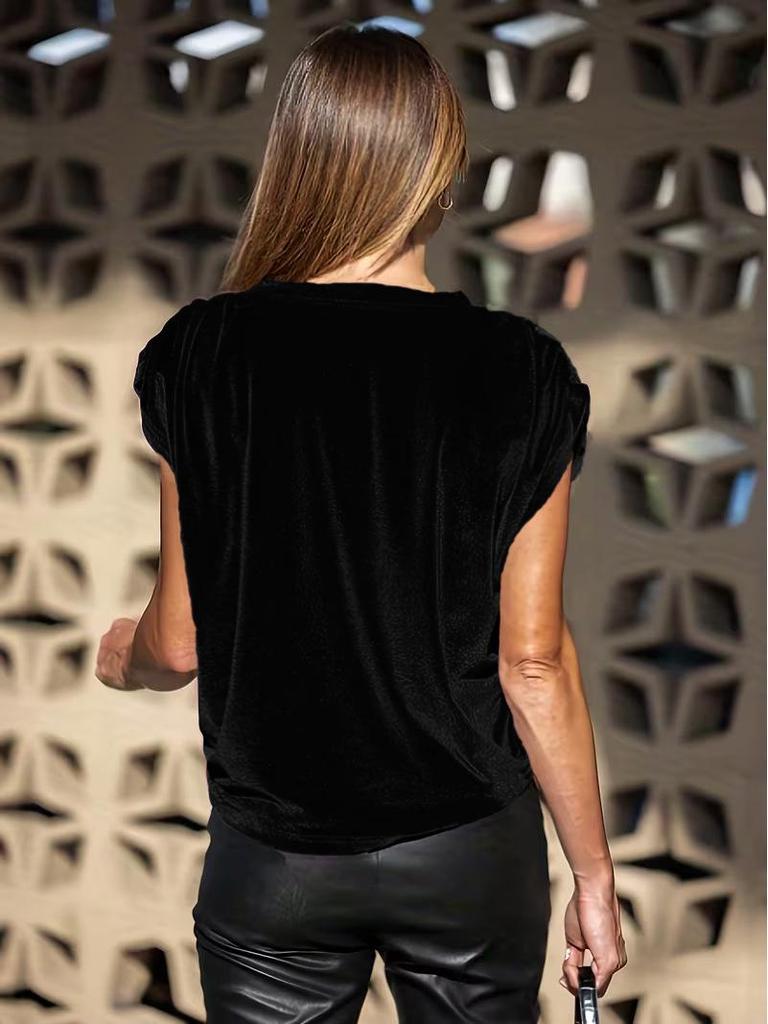 Velvet Fashion Casual Women's T-shirt: Spring/Summer 2026 Collection