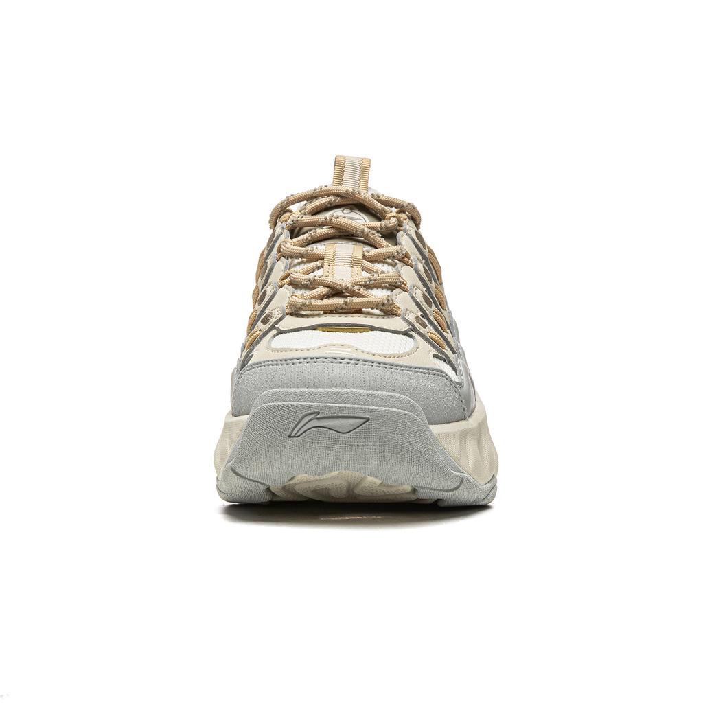 Li Ning Cookie Shoe Cushioning Slip Resistant Abrasion Resistant Breathable Lightweight Low top Casual Shoes Women's AGCW028-5