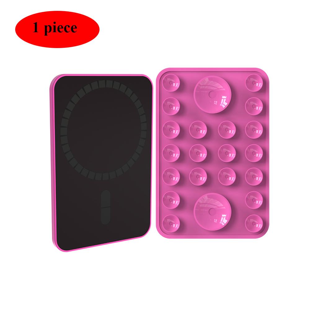 Multi Functional Magnetic Phone Holder with Silicone Suction Cup Portable Handheld Person Stand For Magsafe iPhone 16-12 Mount