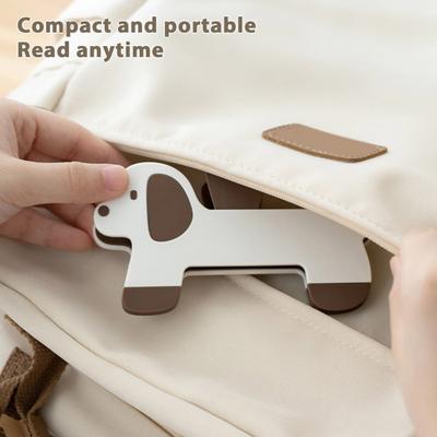 Yousheng Cute Puppy Book Clips Bookmark Plastic Reading Page Holders for Book Documents Exams Fun Animal Bookstore Note Clip for Office School Use