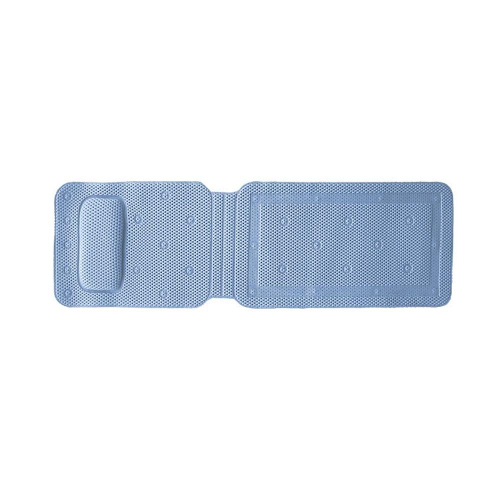 Quick Drying PVC Foam Bath Mat Suction Cups Bath Pillow Relaxing Non-Slip Bathtub Mat  Women