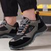 Herren Damen Sicherheitsarbeitsschuhe Stahlkappe Stoßfest Durchstichfest Atmungsaktiv PU-Sohle Baustelle Schuhwerk
