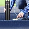 420/500ML Vacuum Cup with Leak-Proof Cup Lid Removable Nozzle Stainless Steel Water Bottle Anti-slip Bottom Insulated Water Bottle